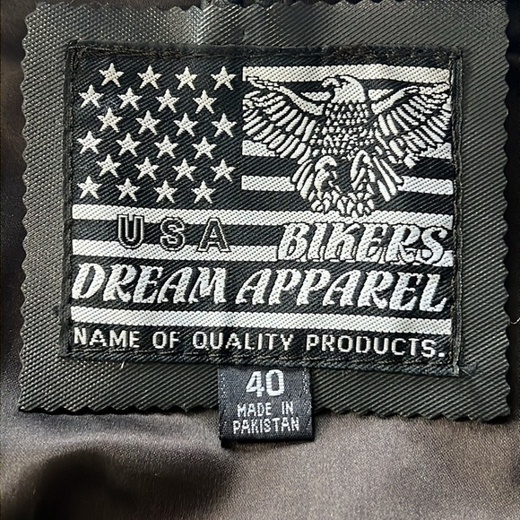 Leather Motorcycle Vest Embossed Eagle “Live to Ride” “Ride to Live” - Picture 4 of 4